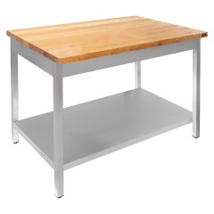 Стол кондитерский Luxstahl СК-15/8 с полкой