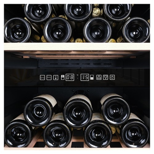 Винный шкаф Cellar Private CP017-2TBH черная дверь со скрытой рукояткой