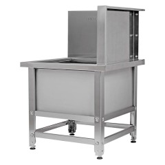 Ванна моповая Mecon Norma Ral ВМСн 630х630х500 (800) мм Г-образная облицовка, ножка угловая, правая