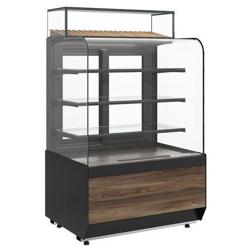 Витрина кондитерская Carboma Radius KR70 VM 1,3-1 Light (Bronze 9005/0109)