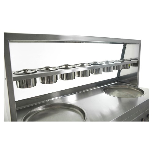 Фризер для жареного мороженого Foodatlas KCB-2Y (контейнеры, стол для топпингов, система контроля температуры)