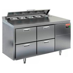 Стол для салатов HICOLD SL2-22GN (1/6) с крышкой