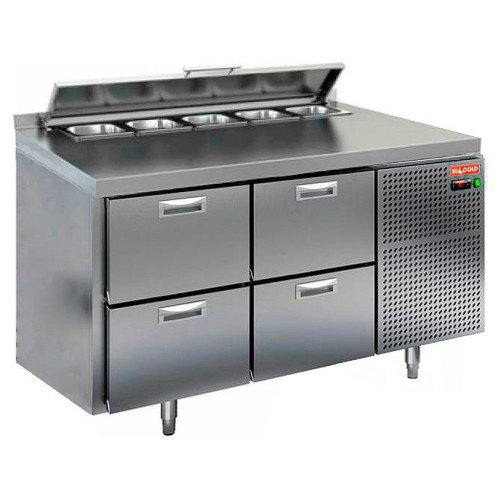 Стол для салатов HICOLD SL2-22GN (1/6) с крышкой