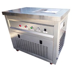 Фризер для жареного мороженого Foodatlas KCB-1F (контейнеры, световой короб, стол для топпингов)