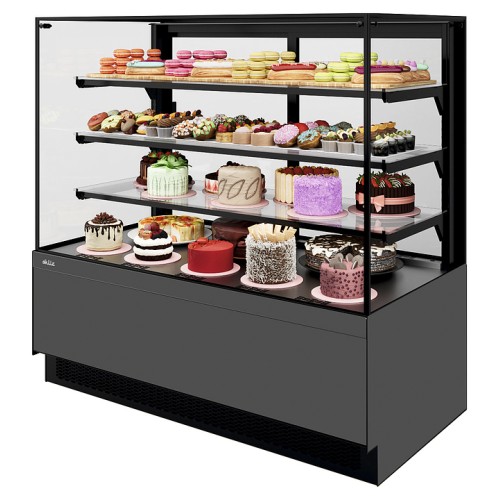 Витрина кондитерская Chilz VETE II KUB LUX 90 серый матовый, металлик