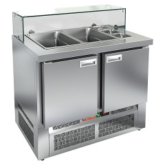 Стол для салатов HICOLD SLE3-11GN (2х1/1+3х1/6) низкое стекло