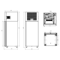 Шкаф шоковой заморозки POLAIR CRt20T-G (с тележкой)