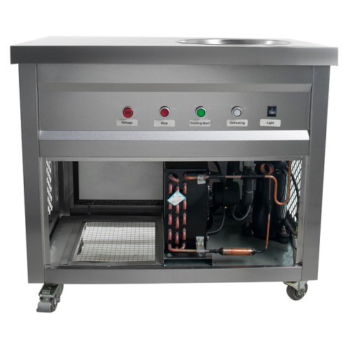 Фризер для жареного мороженого Foodatlas KCB-1Y (световой короб, стол для топпингов)