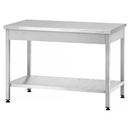 Стол производственный Mecon Profi Inox СПРп 1200х700х860 мм, перфорированная полка