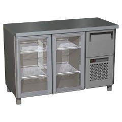 Стол холодильный для кофемашин Carboma T57 M2-1-G 9006-29 (BAR-250С) с бортом