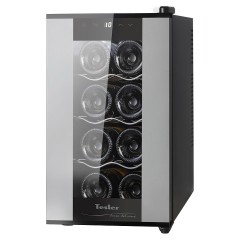 Винный шкаф TESLER WCV-080 SILVER серебристый