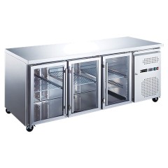 Стол холодильный Tatra TRTGN3 TN G без борта, стеклянные двери
