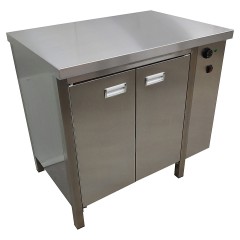 Стол тепловой ЦМИ Профи СТТпДРС-150/60 (распашные двери, сквозной, без борта)