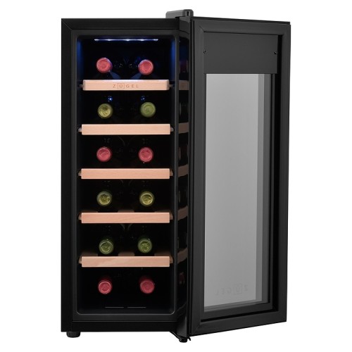 Винный шкаф Zugel ZTWF122B черный