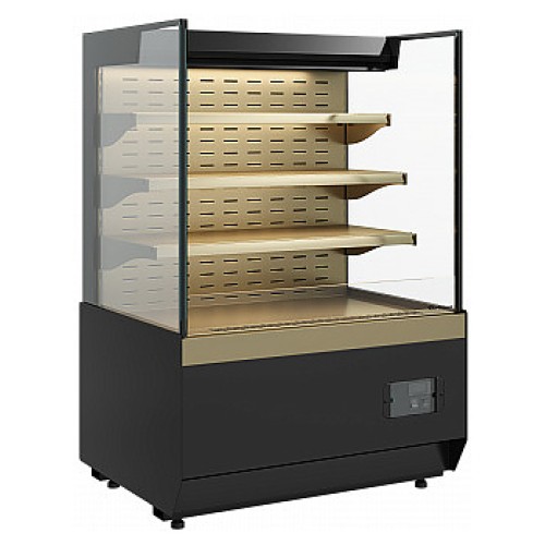 Витрина кондитерская Carboma KC70 VM 1,3-2 Standard без боковин, версия 2.0 горка (Bronze 9005/0109)