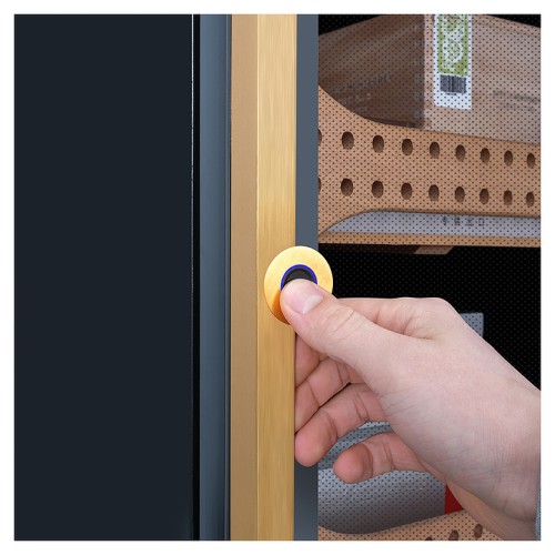 Шкаф для сигар MEYVEL MC-200BK (PRO)