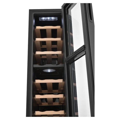 Винный шкаф Zugel ZTWF181DB черный