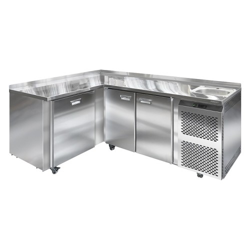 Стол холодильный угловой Finist СХСуг-700-1/3 528 л