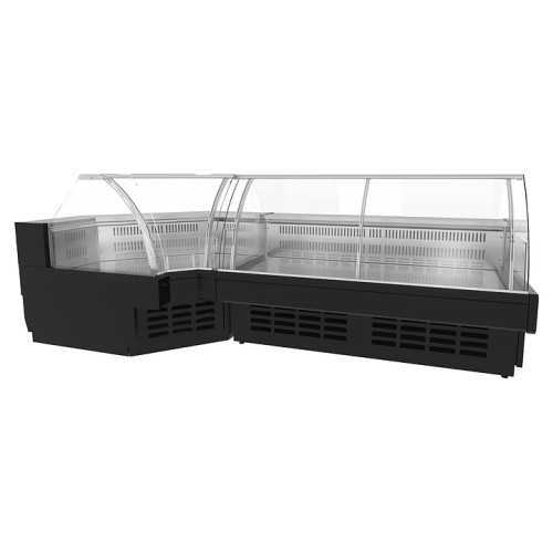 Витрина морозильная Lida Midi-1 M (1450х1450х1250 мм) угловая внутренняя, встроенный агрегат