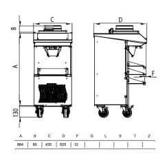 Батч-фризер для мороженого STAF59 BFX150 A