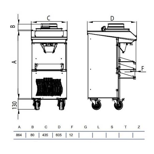 Батч-фризер для мороженого STAF59 BFX150 A
