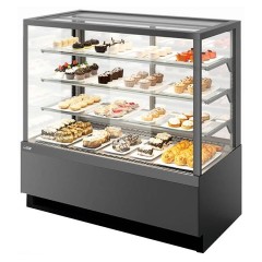 Витрина кондитерская Chilz VETE KUB 130 антрацит, серый матовый