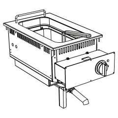 ФРИТЮРНИЦА ВСТРАИВАЕМАЯ 700 СЕРИИ APACH CHEF LINE SLDI7FRIE4S15