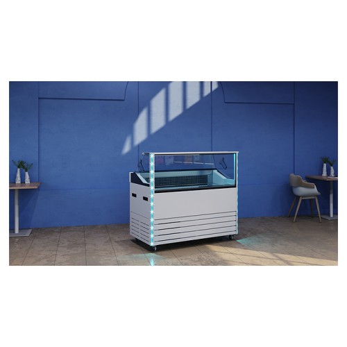 Витрина для мороженого Carboma Bliss IC72 SL 1,3-1 брендированная