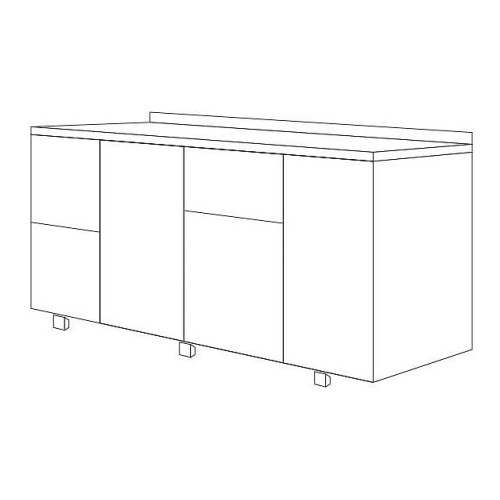 Стол холодильный KAYMAN КСХ-214/70 (1 дверь, 4 ящика)