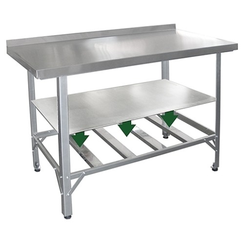 Полка сплошная ПищТех ЦК-СРО, СРО(б) 900х700 мм (оцинк. сталь)