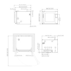 Печь конвекционная UNOX XEFR-06EU-ETLV Vittoria петли справа, без сливного отверстия