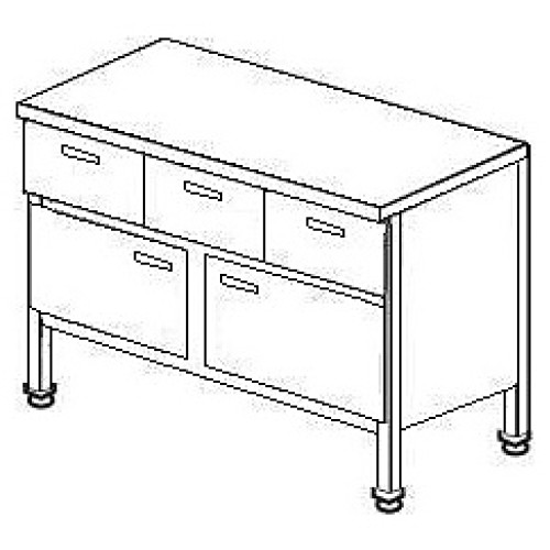 Стол производственный ТММ СГДР-1/1500/600