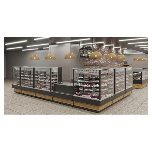 Витрина кондитерская Lida Kandi Plus (1280х720х1300 мм)