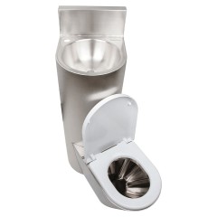 Унитаз антивандальный Oceanus 1-004.1(R) (нерж. сталь) правый