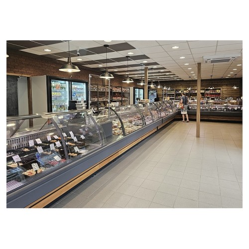 Витрина холодильная Lida Midi-2 SU (внутренний угол, 1450х1450х1250 мм, выносной агрегат)