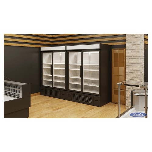 Шкаф холодильный Lida S SU (1200х800х1950 мм) прозрачные распашные двери