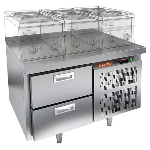 Стол морозильный HICOLD GN 2/BT LT