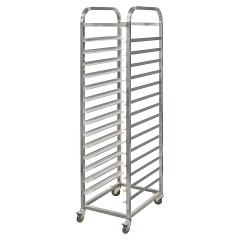 Тележка-шпилька для противней Luxstahl ТШГР-15 (600x400) нерж.