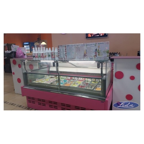 Витрина для мороженого Lida Kub Junior (1380х1200х1250 мм)