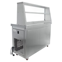 Фризер для жареного мороженого Foodatlas KCB-2F (контейнеры, стол для топпингов)