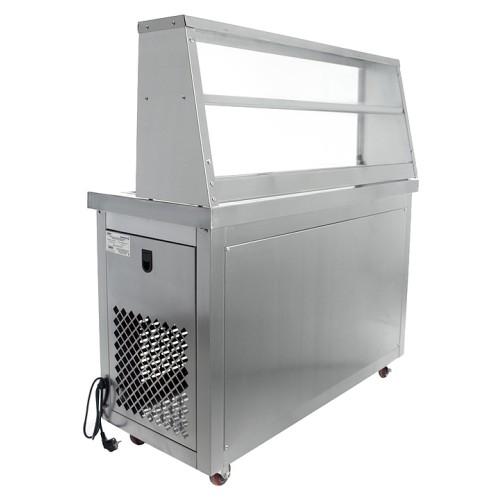 Фризер для жареного мороженого Foodatlas KCB-2F (контейнеры, стол для топпингов)