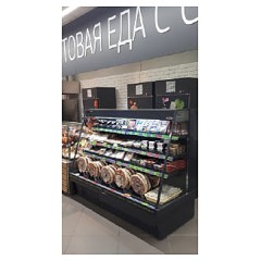 Горка холодильная ENTECO MASTER НЕМИГА П CUBE1 Н 250 ВС-1,06-5-1-5Х (встроенный агрегат)