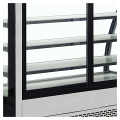 Витрина кондитерская TEFCOLD LPD900C/BLACK черная/нерж