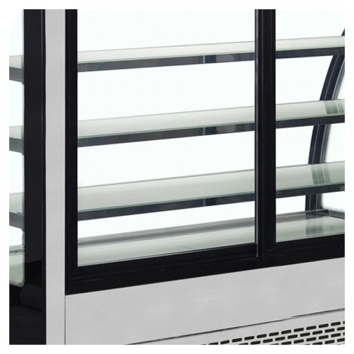 Витрина кондитерская TEFCOLD LPD900C/BLACK черная/нерж