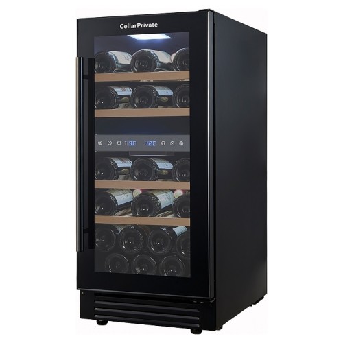 Винный шкаф Cellar Private CP027-2TB черная дверь