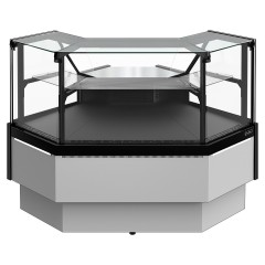 Витрина холодильная Carboma Palm 3 GC95 VV 5-1 версия 2.0 внешний угол (9006-9005, без боковин)