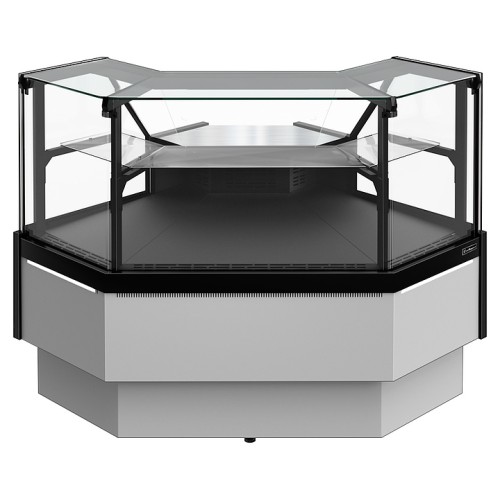 Витрина холодильная Carboma Palm 3 GC95 VV 5-1 версия 2.0 внешний угол (9006-9005, без боковин)