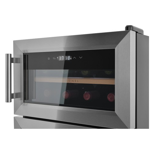 Винный шкаф - хьюмидор Zugel ZTH80DX нержавеющая сталь