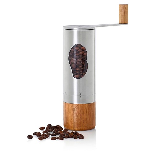 Кофемолка ручная Adhoc Mrs. Bean MC02, дерево акации / нерж. сталь