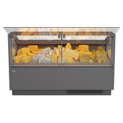 Витрина холодильная среднетемпературная Levin DELLA 250 М 2500х1110х1180 мм (выносной агрегат) без боковин